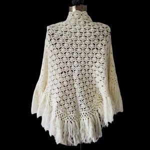 Vintage knit shawl